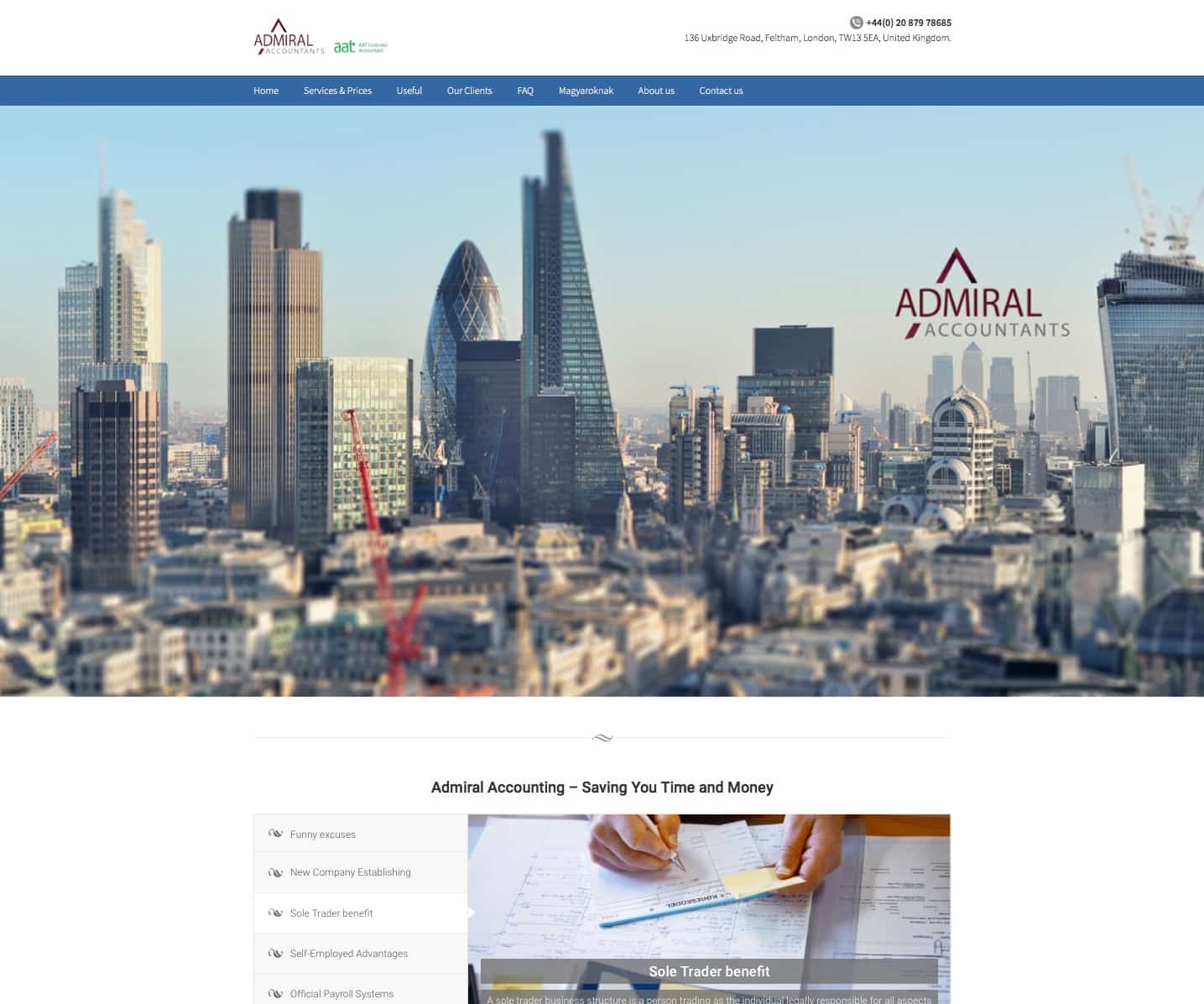 Accounting Bookkeeping Website Design