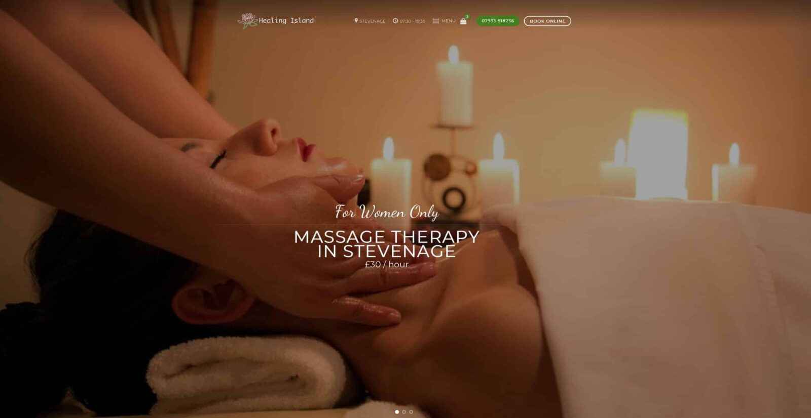 Massage website design